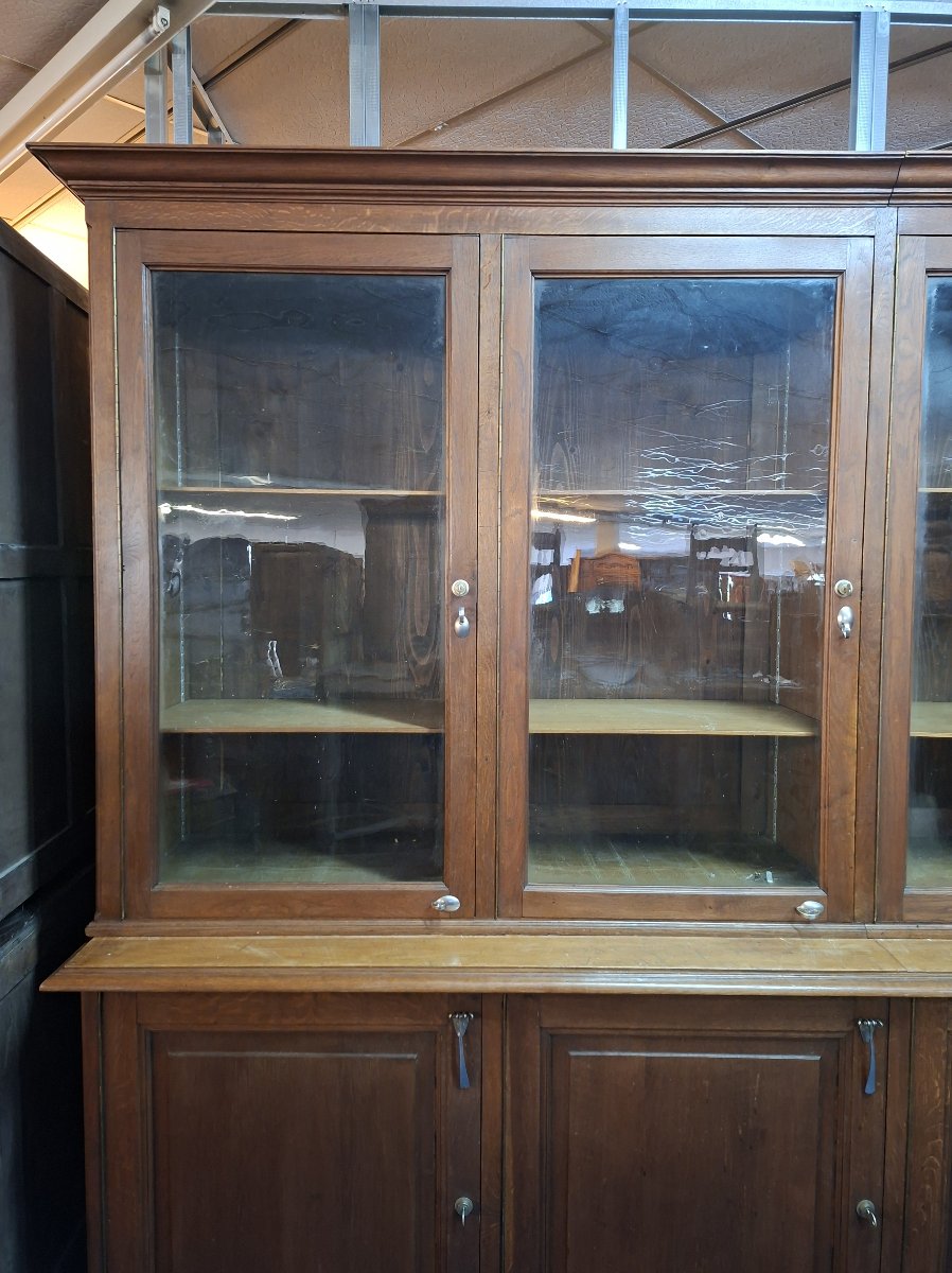 Very Large Oak Store Bookcase - Late 19th Century, Napoleon III-photo-4