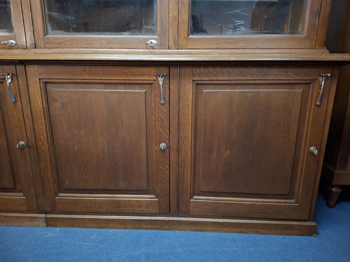 Very Large Oak Store Bookcase - Late 19th Century, Napoleon III-photo-5