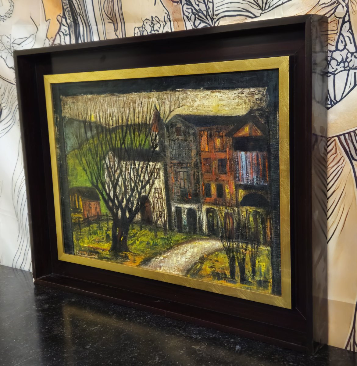 Lucien Verdi: La Sage - Val d'Hérens - Oil On Panel-photo-2