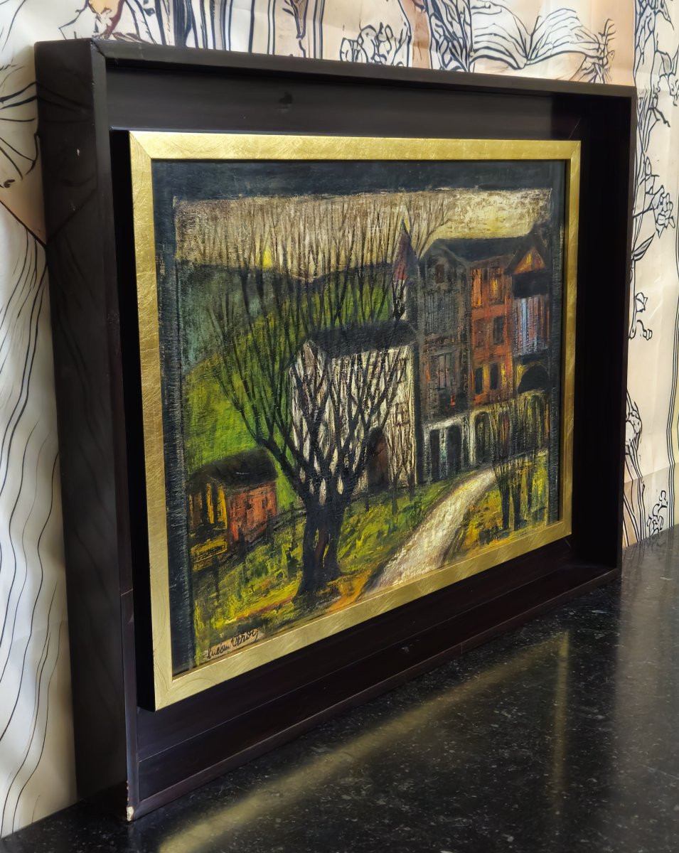 Lucien Verdi: La Sage - Val d'Hérens - Oil On Panel-photo-3