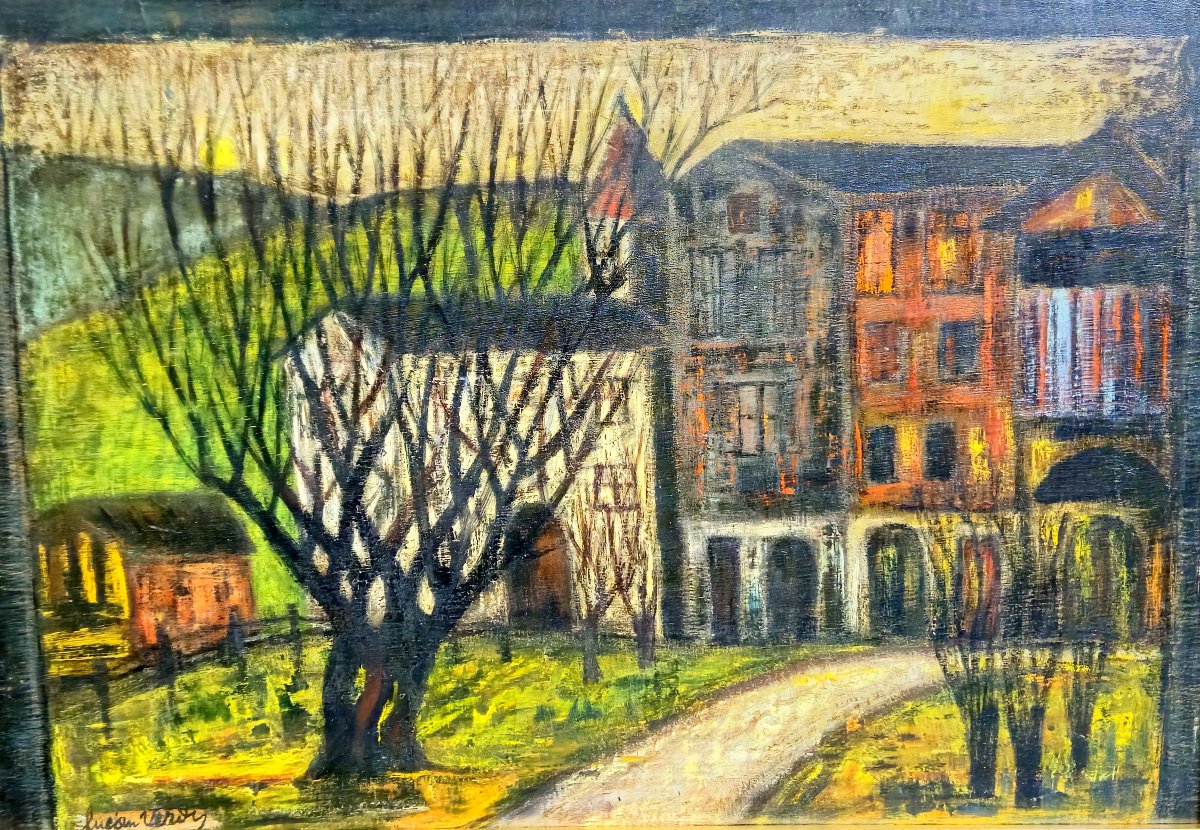 Lucien Verdi: La Sage - Val d'Hérens - Oil On Panel-photo-4