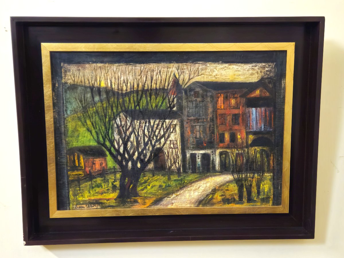 Lucien Verdi: La Sage - Val d'Hérens - Oil On Panel-photo-6