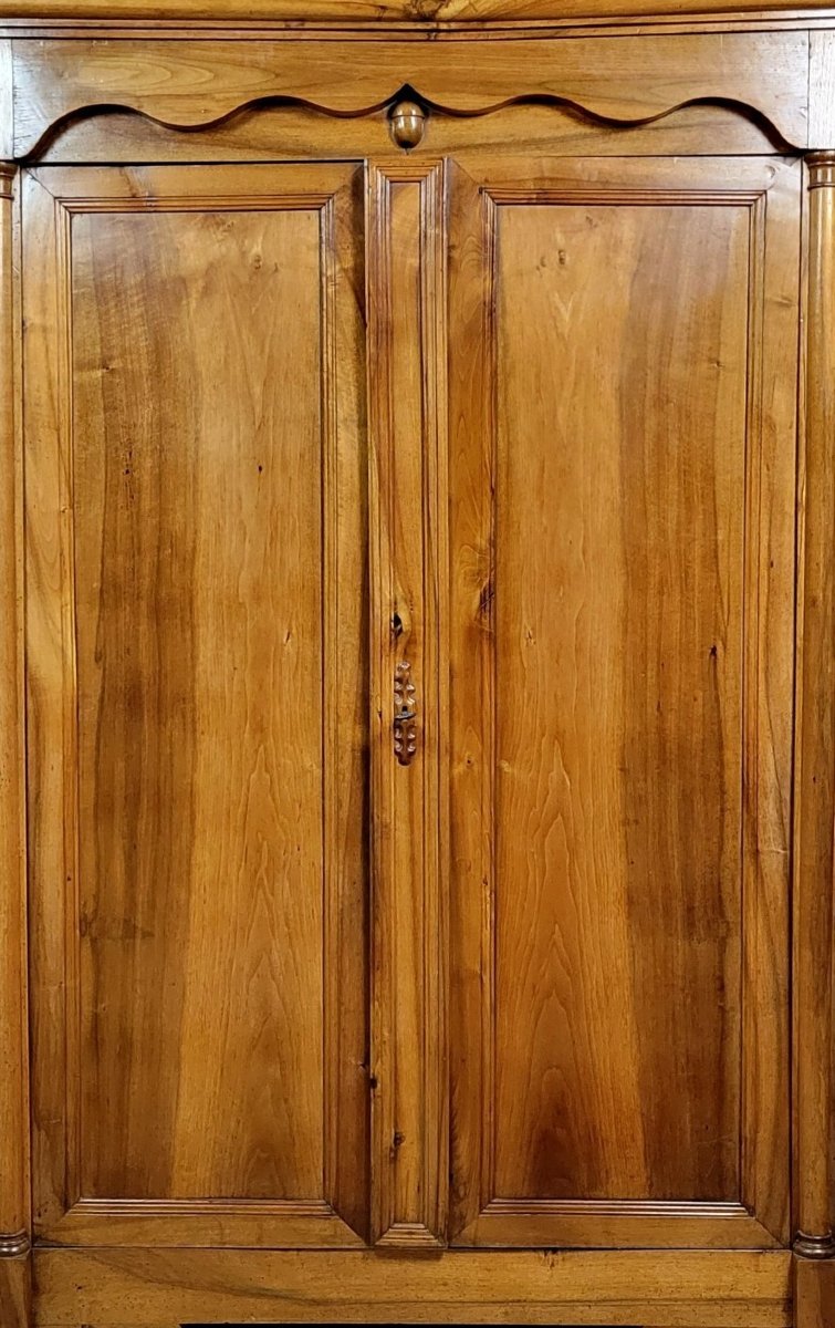 Armoire époque Empire en noyer massif-photo-1