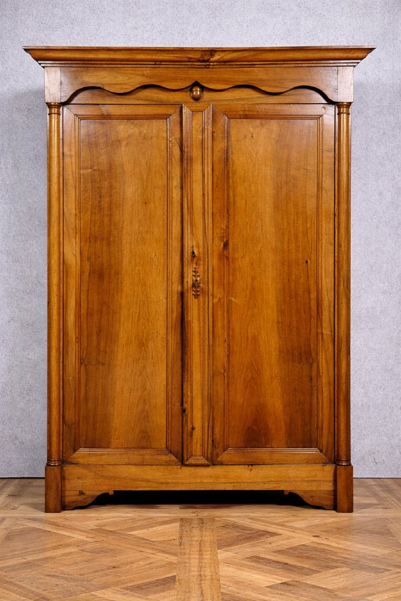 Armoire époque Empire en noyer massif-photo-2