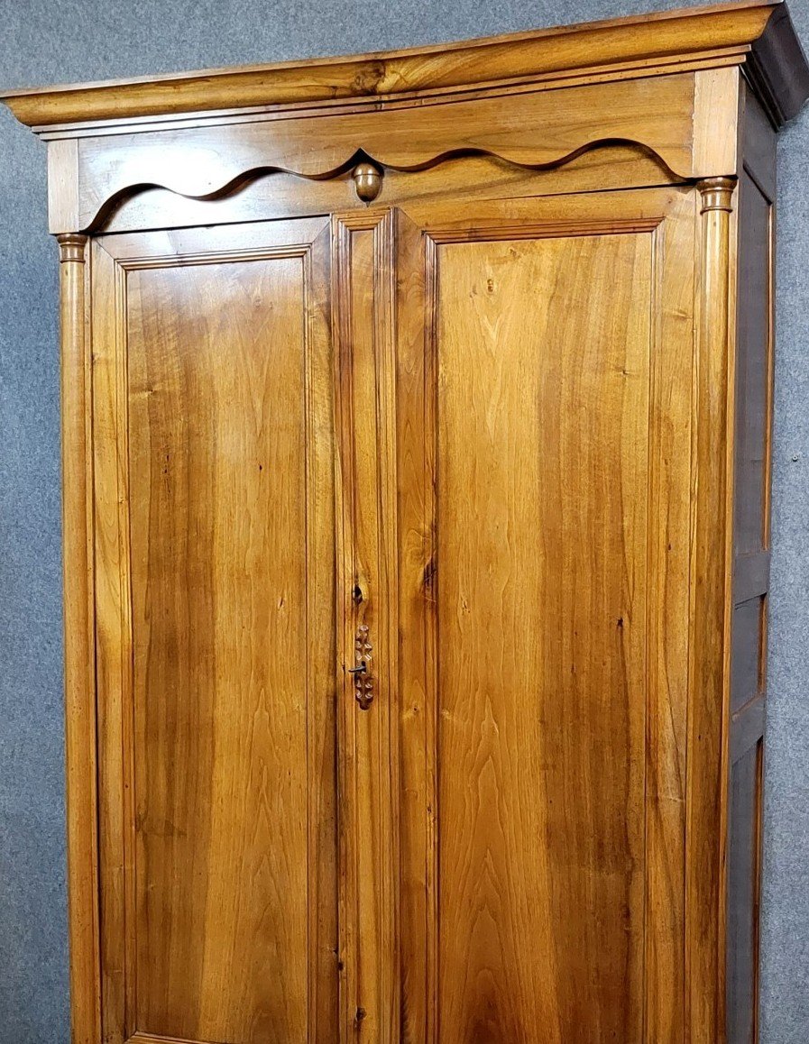 Armoire époque Empire en noyer massif-photo-3