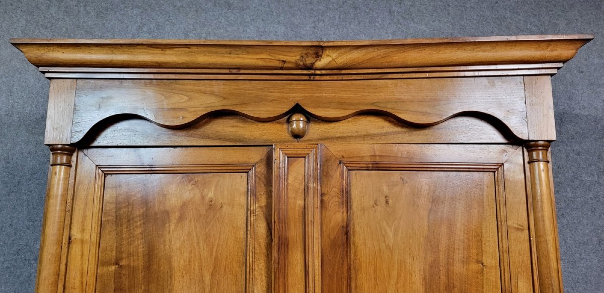 Armoire époque Empire en noyer massif-photo-5