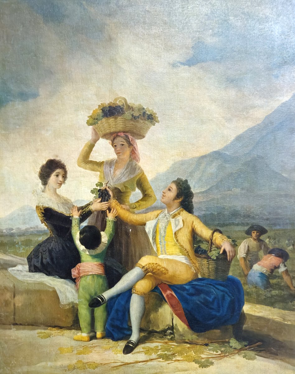 Scène Galante dans le Goût du XVIIIe – Huile sur panneau - école Italienne -photo-4