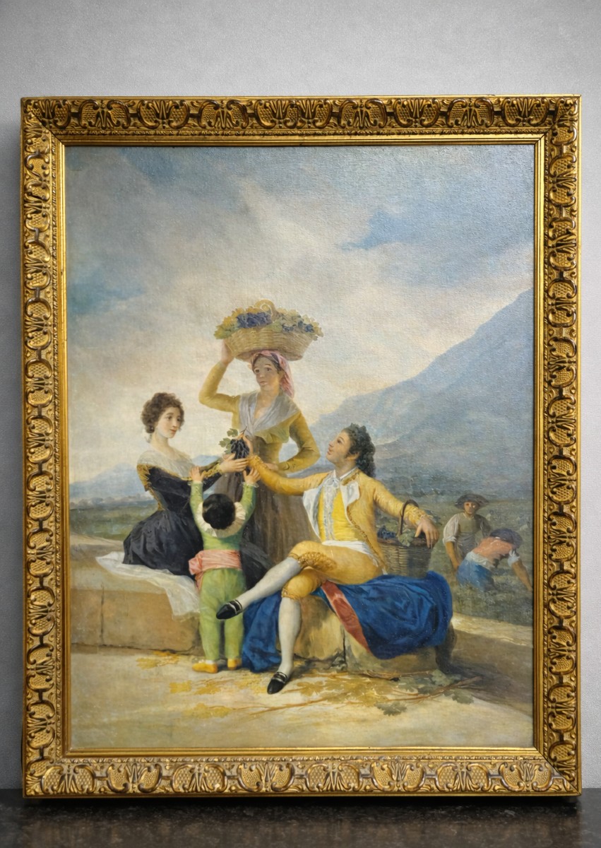Scène Galante dans le Goût du XVIIIe – Huile sur panneau - école Italienne 