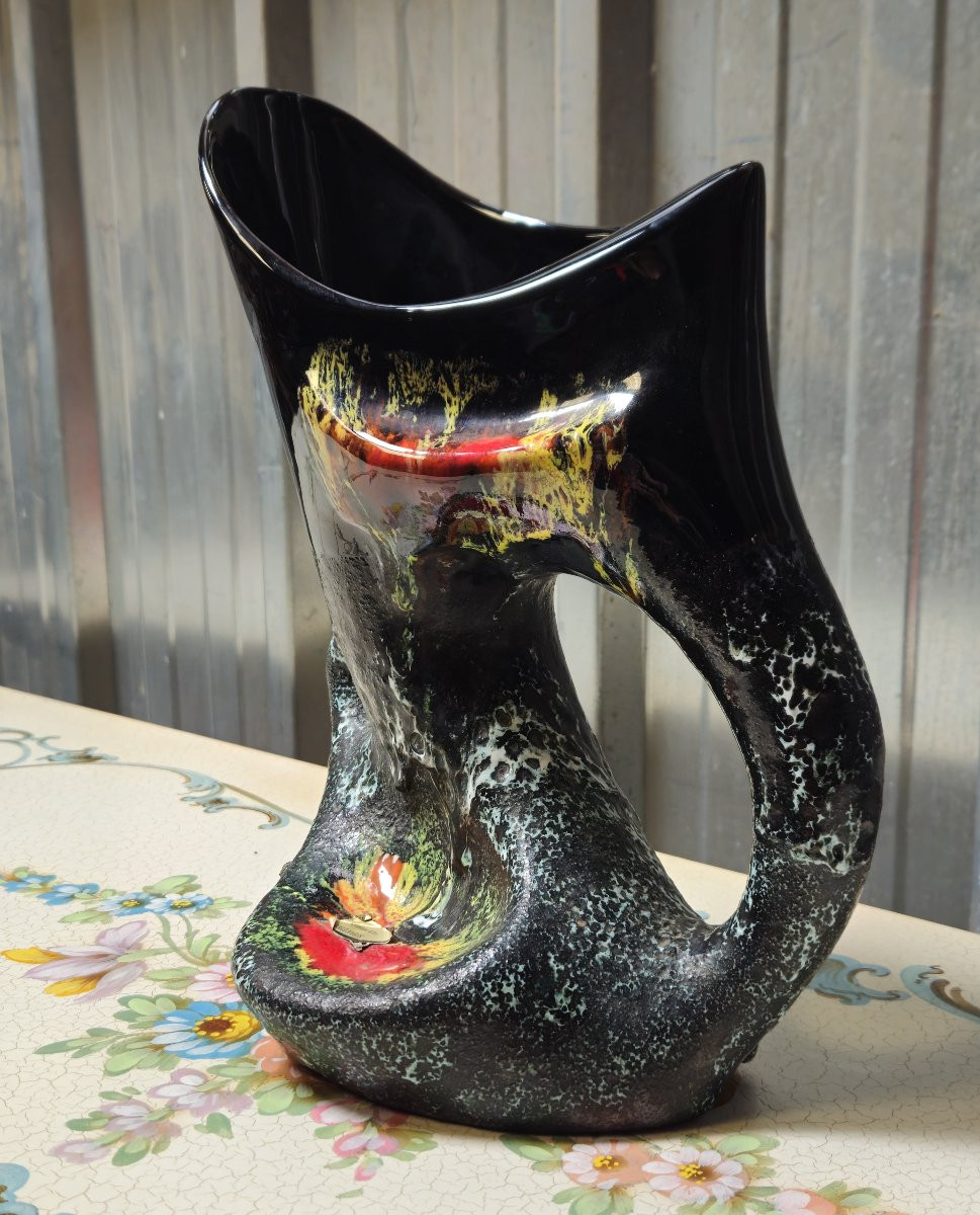Vase Vallauris – Céramique d’art – Travail des années 50/60  -photo-2