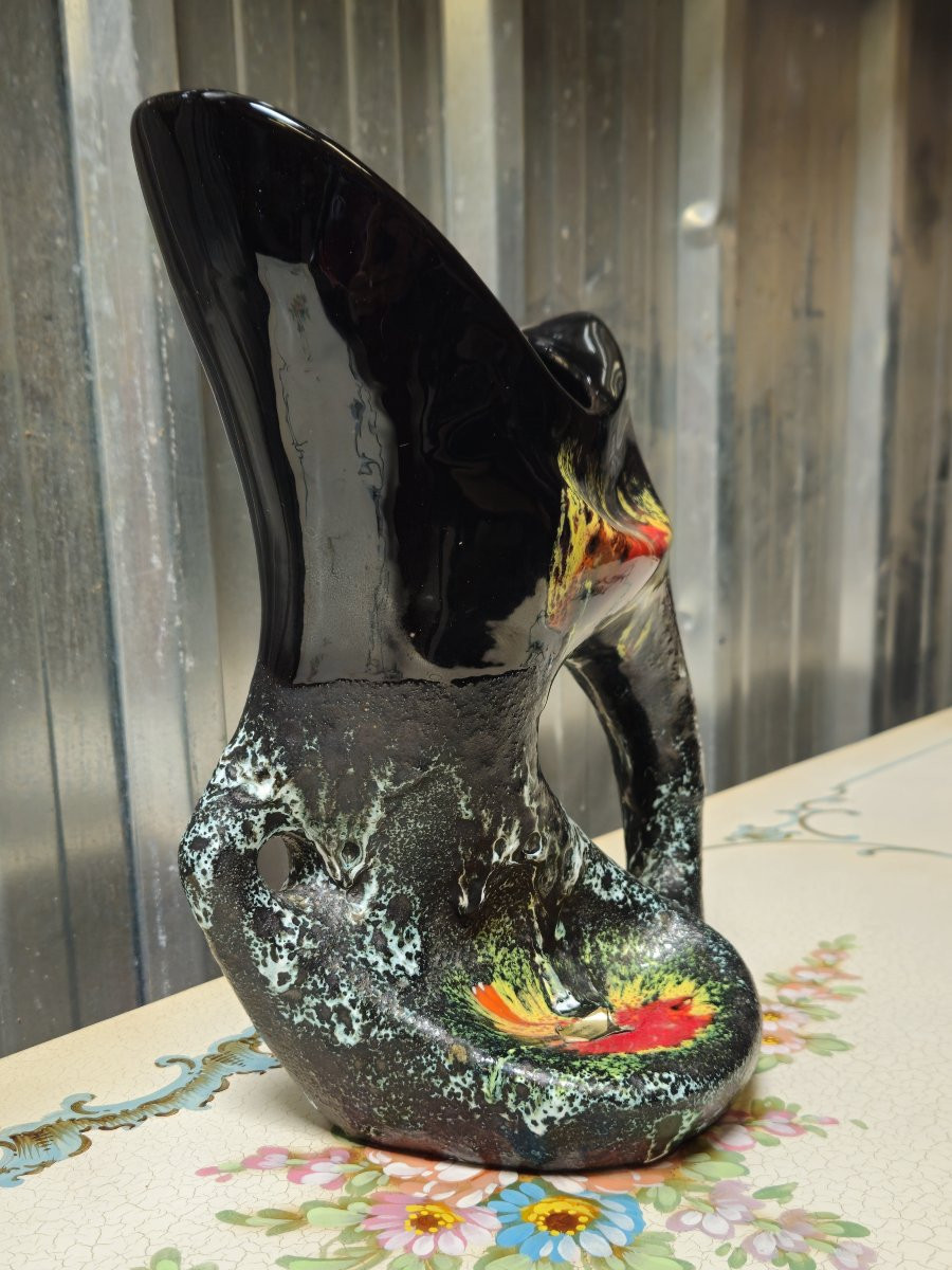 Vase Vallauris – Céramique d’art – Travail des années 50/60  -photo-3