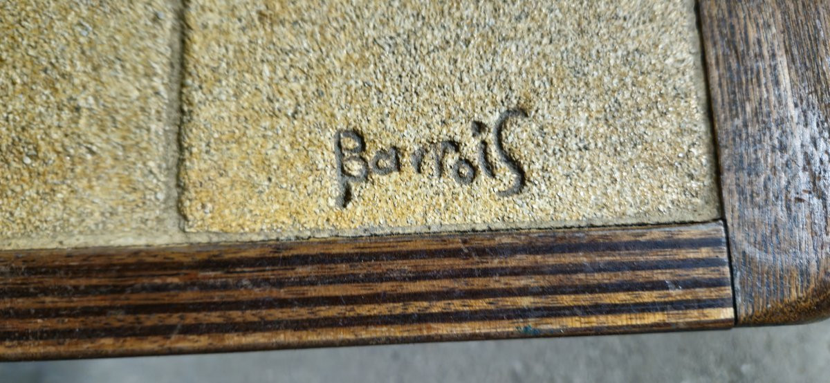 Biomorphic Ceramic Coffee Table - Signed Barrois - Années 50/60-photo-5