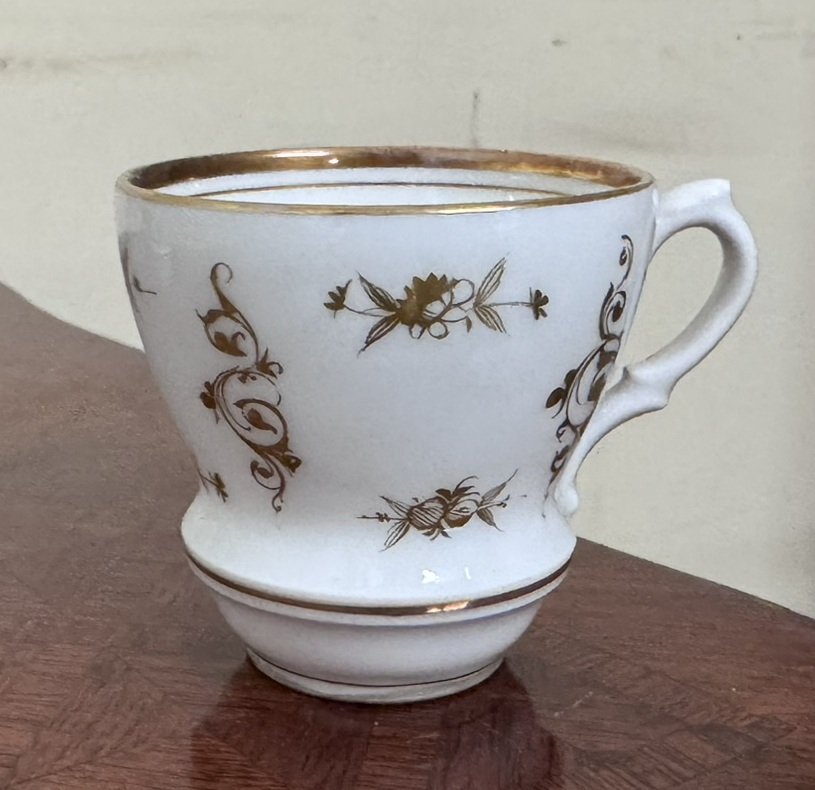 Limoges Porcelain Tea/coffee Set - Maison Giraud, Gold Décor - 19th Century-photo-4