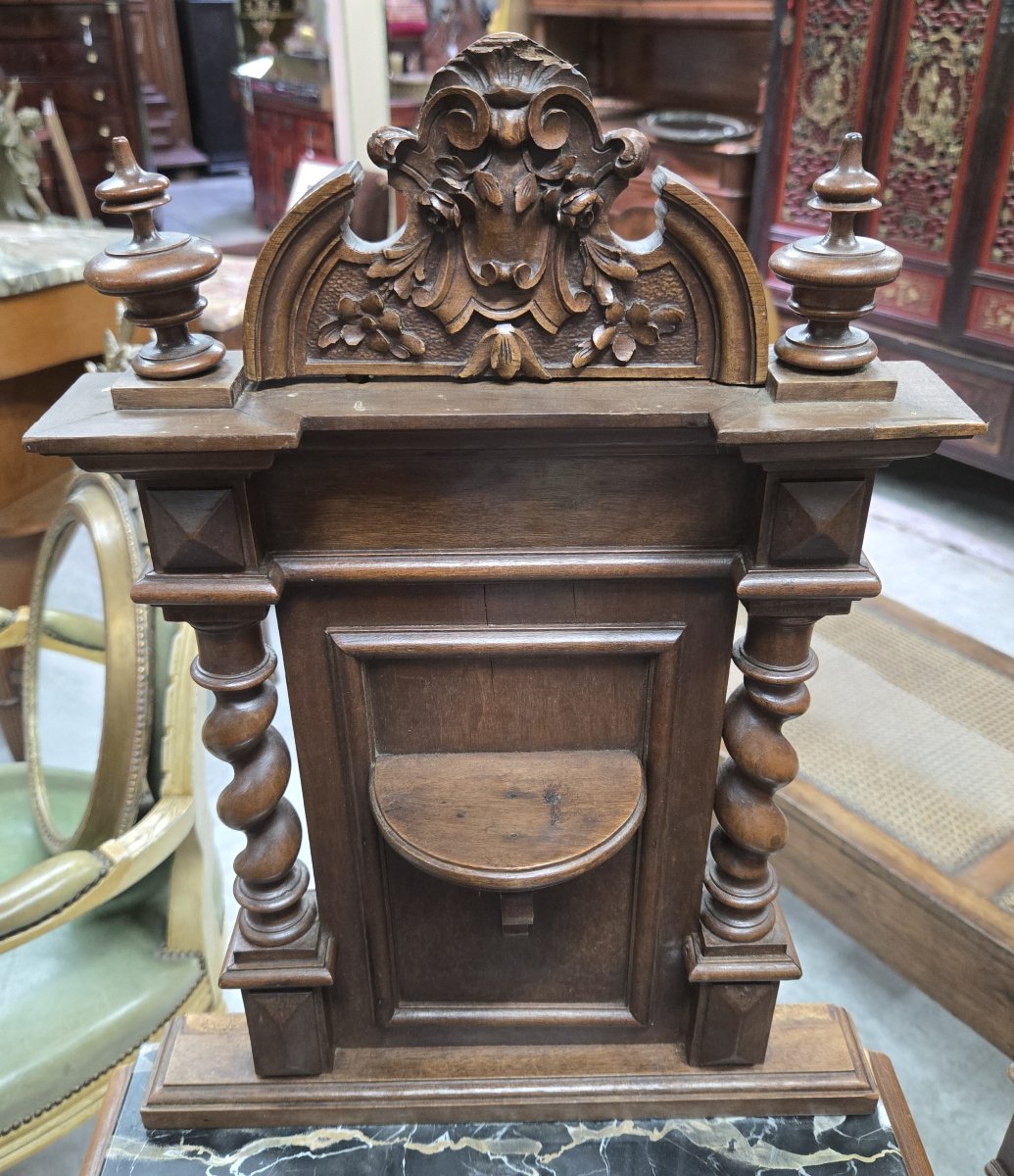 Pair Of Small Napoleon III Period Walnut Sideboards Or Bedside Tables-photo-5