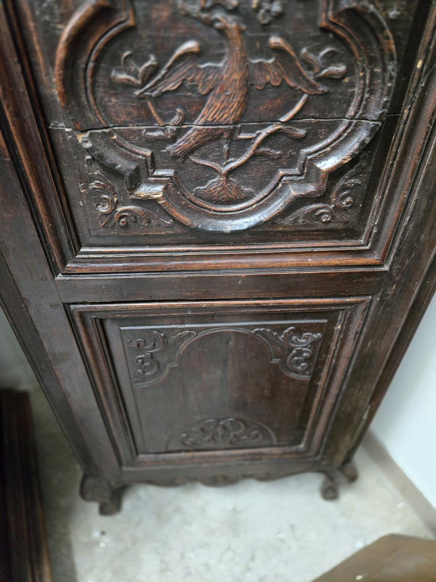 Louis XV Period Lyon-style Solid Walnut Armoire-photo-1