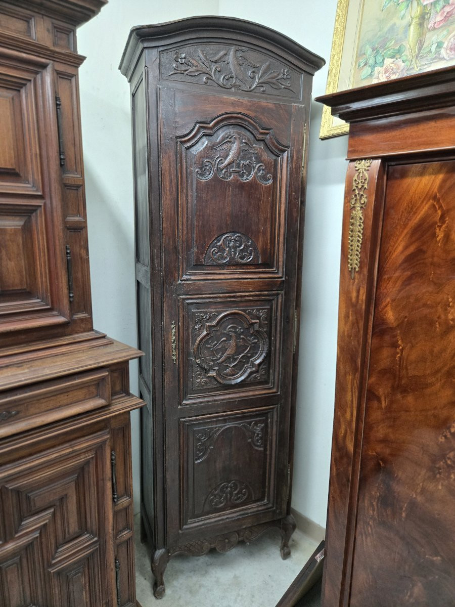 Louis XV Period Lyon-style Solid Walnut Armoire-photo-2