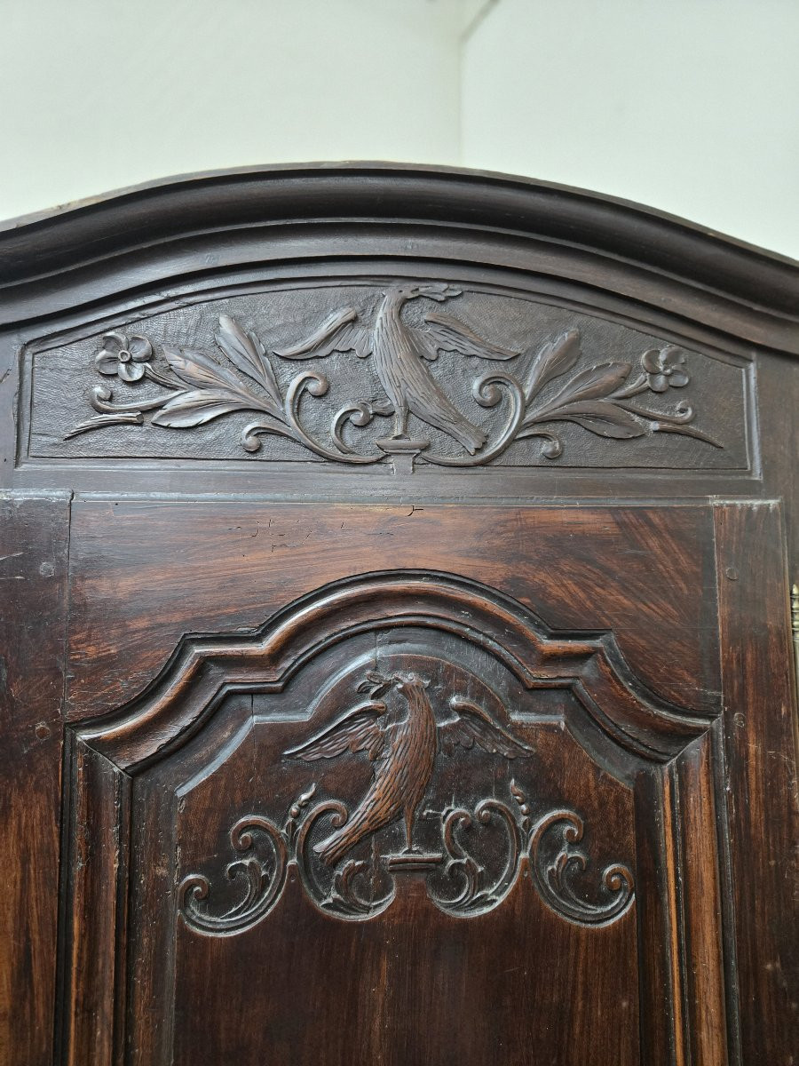 Louis XV Period Lyon-style Solid Walnut Armoire-photo-5