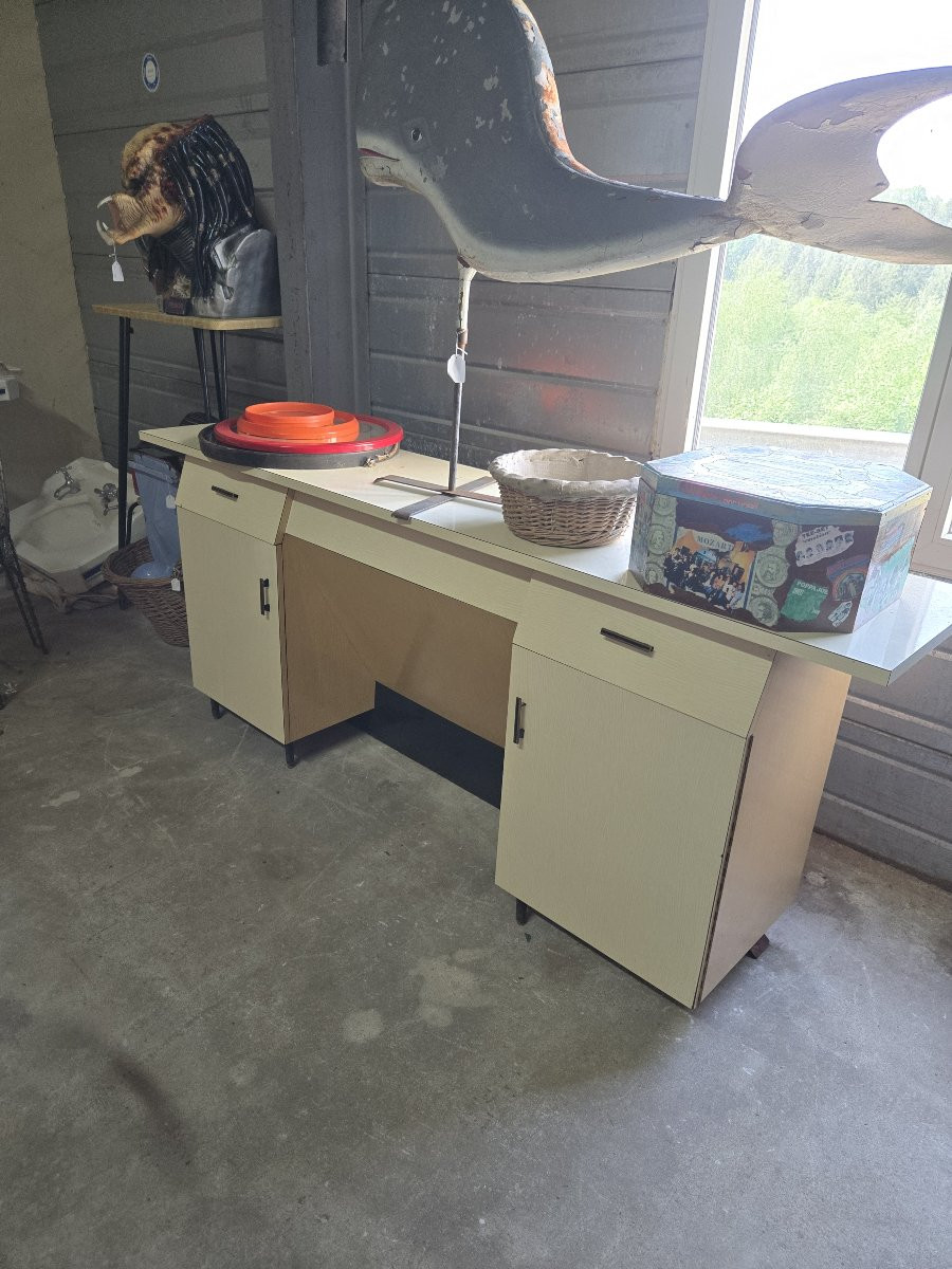Modernist Formica Desk, Work From The 1950s-photo-4