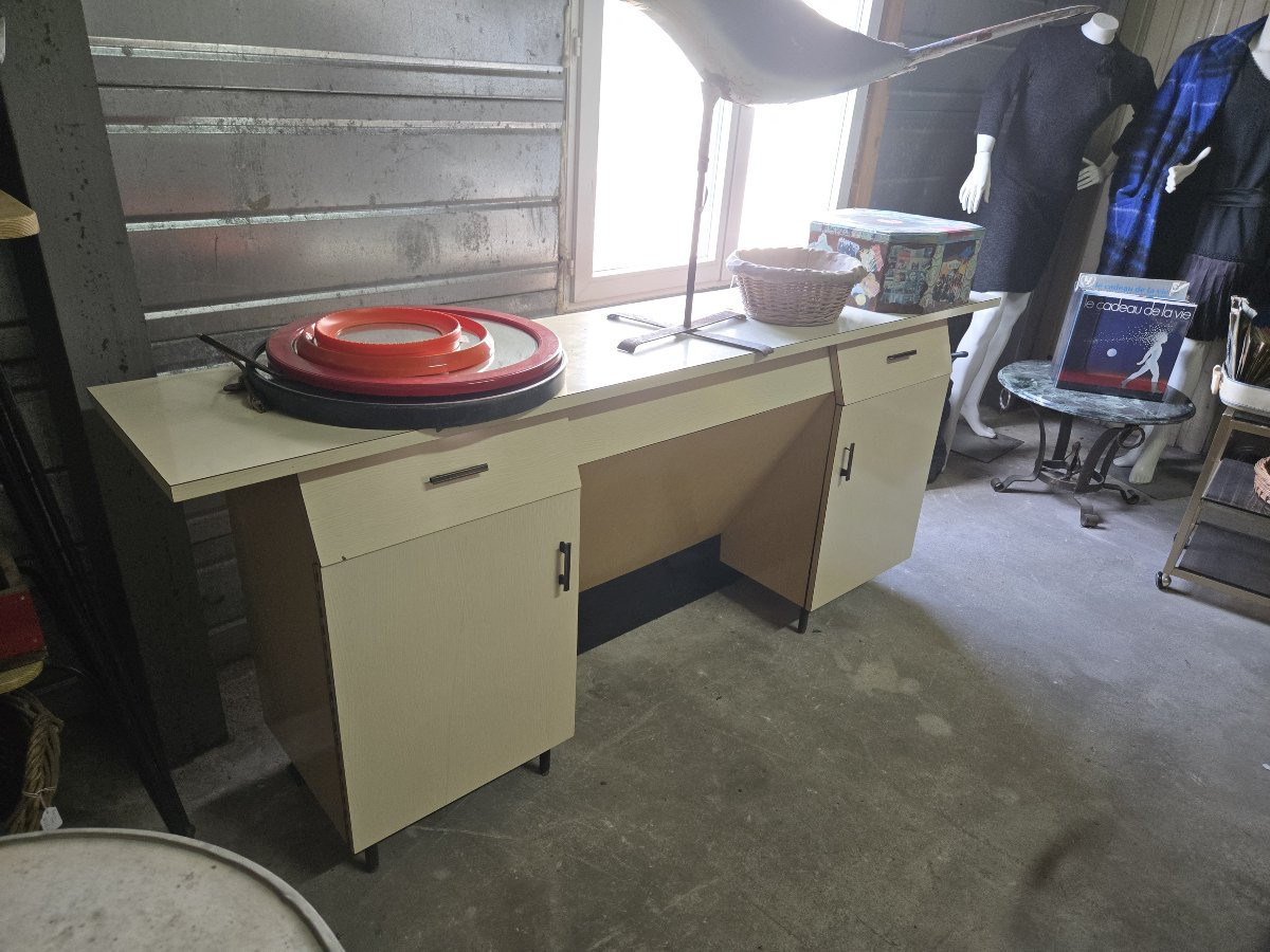 Modernist Formica Desk, Work From The 1950s-photo-5