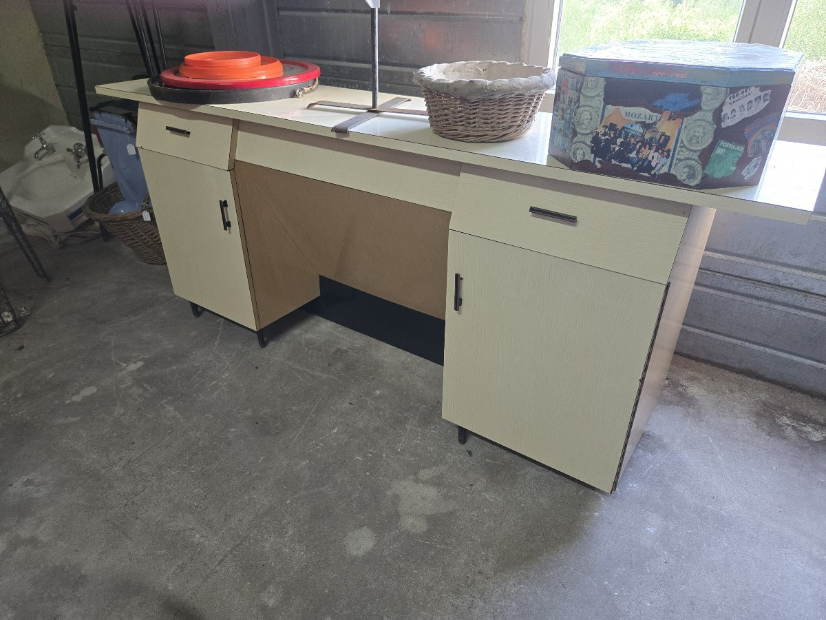 Modernist Formica Desk, Work From The 1950s-photo-6