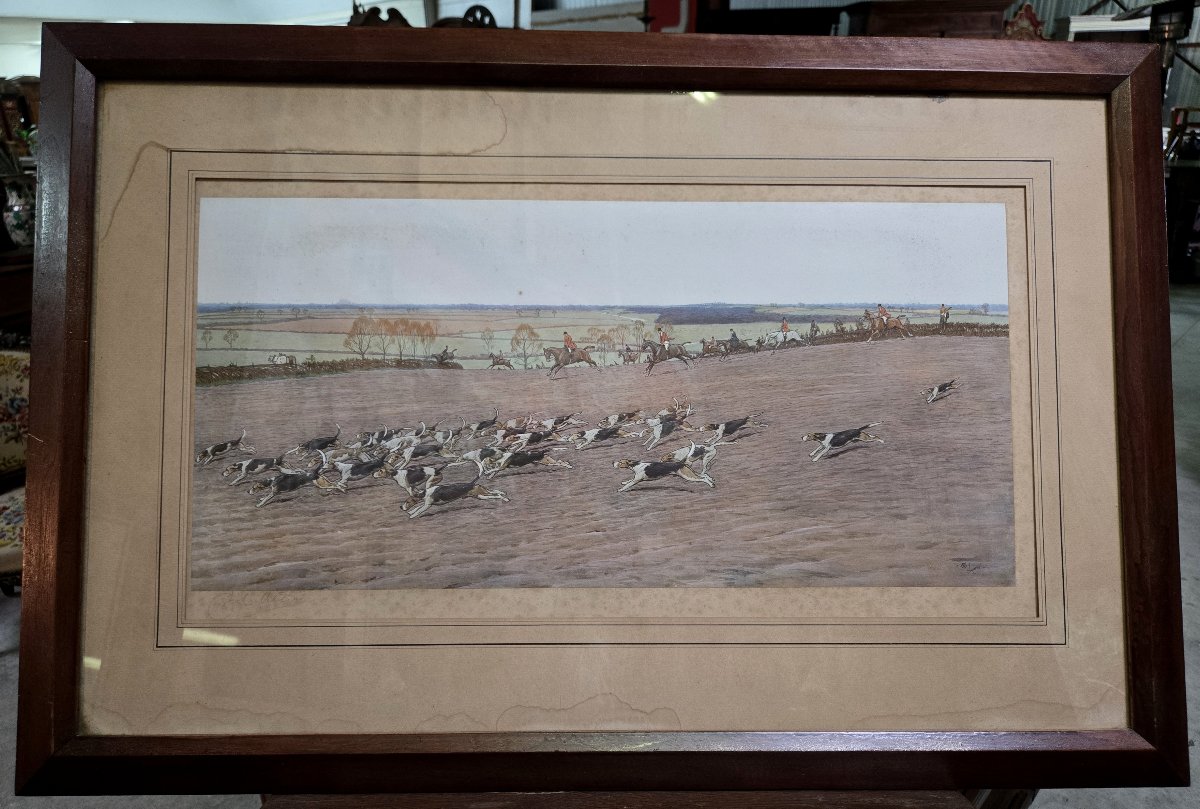 Gravure a l'aquarelle de Cecil Aldin (B)-photo-2