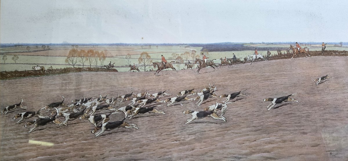 Gravure a l'aquarelle de Cecil Aldin (B)-photo-5