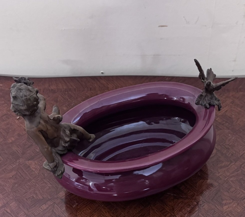 Vide-poche ou coupe décorative au putto-photo-1