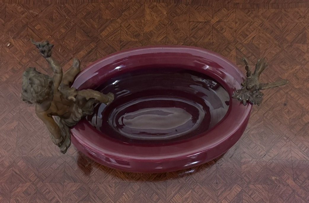 Vide-poche ou coupe décorative au putto-photo-2