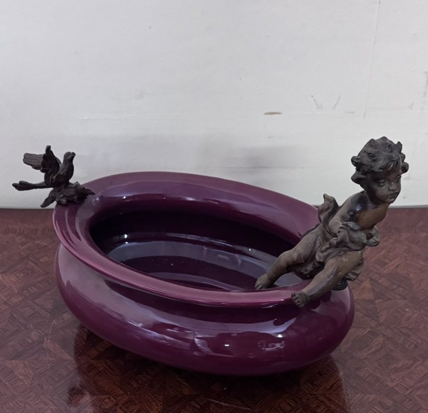 Vide-poche ou coupe décorative au putto-photo-5