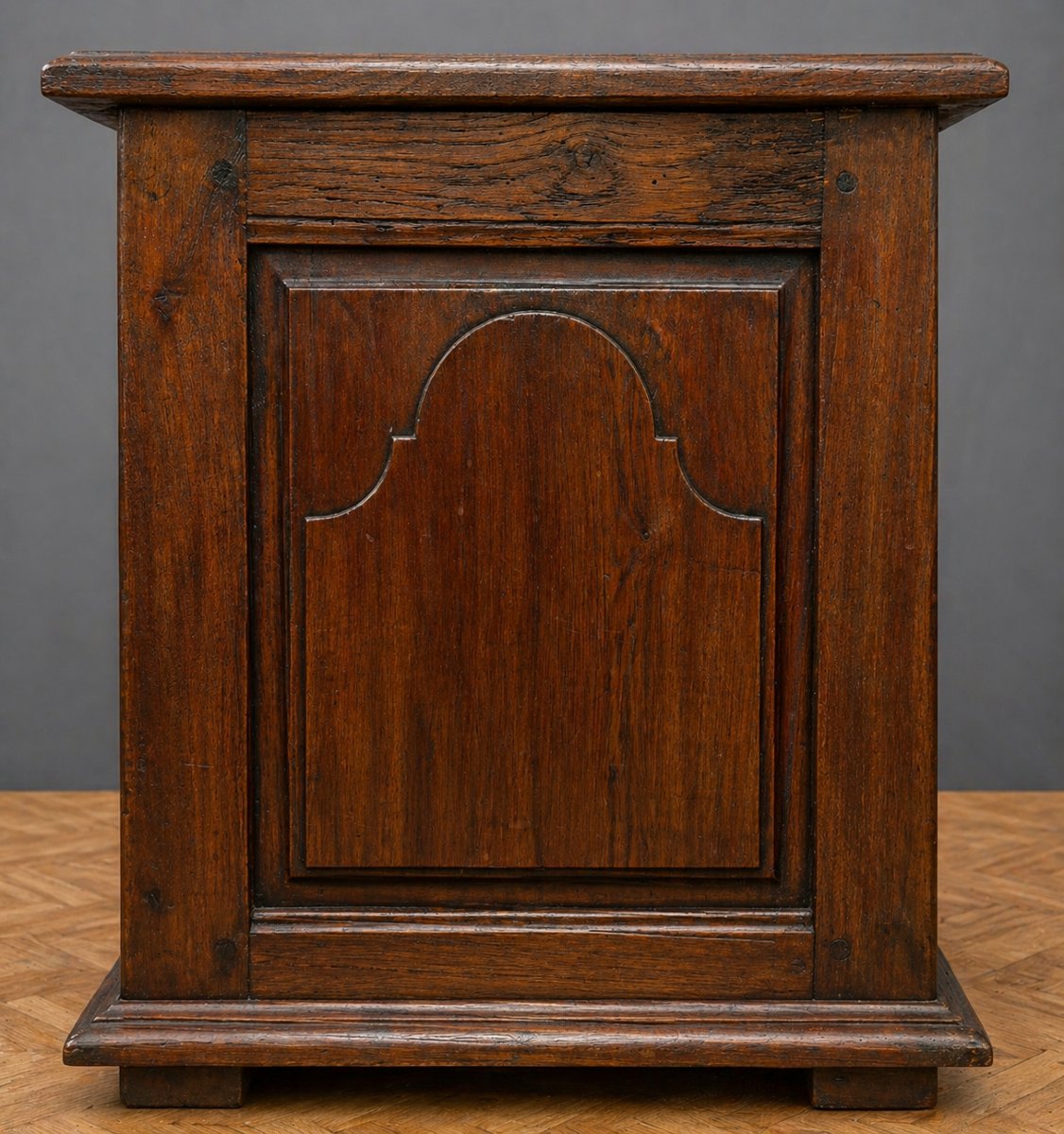 Solid Oak Chest, 19th Century-photo-1