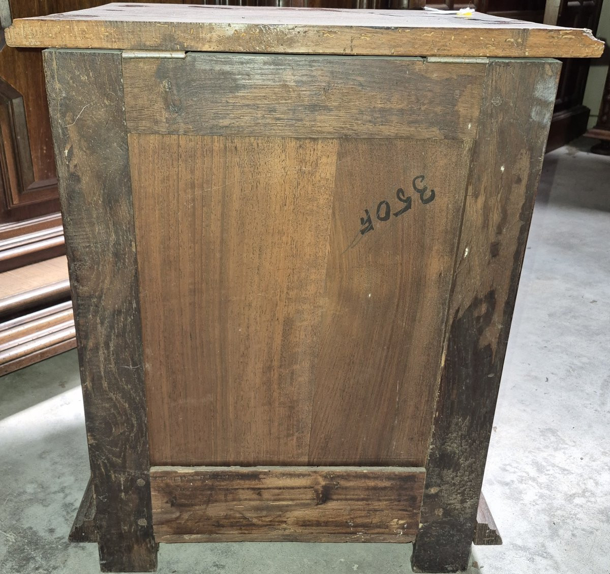Solid Oak Chest, 19th Century-photo-2