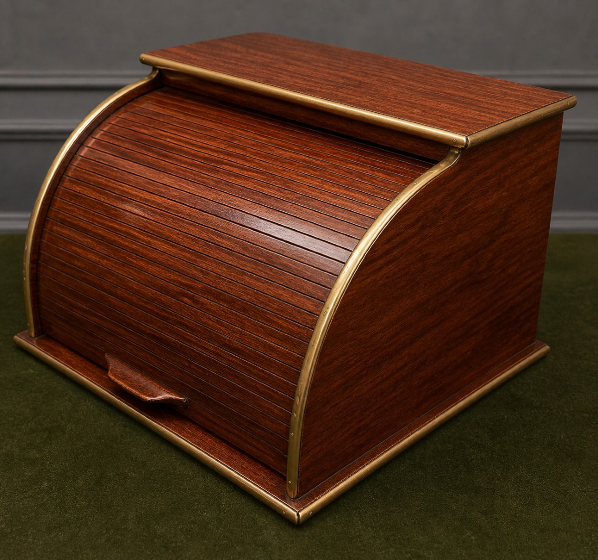 Louis XVI Style Curtain Desk Box, Made Of Mahogany