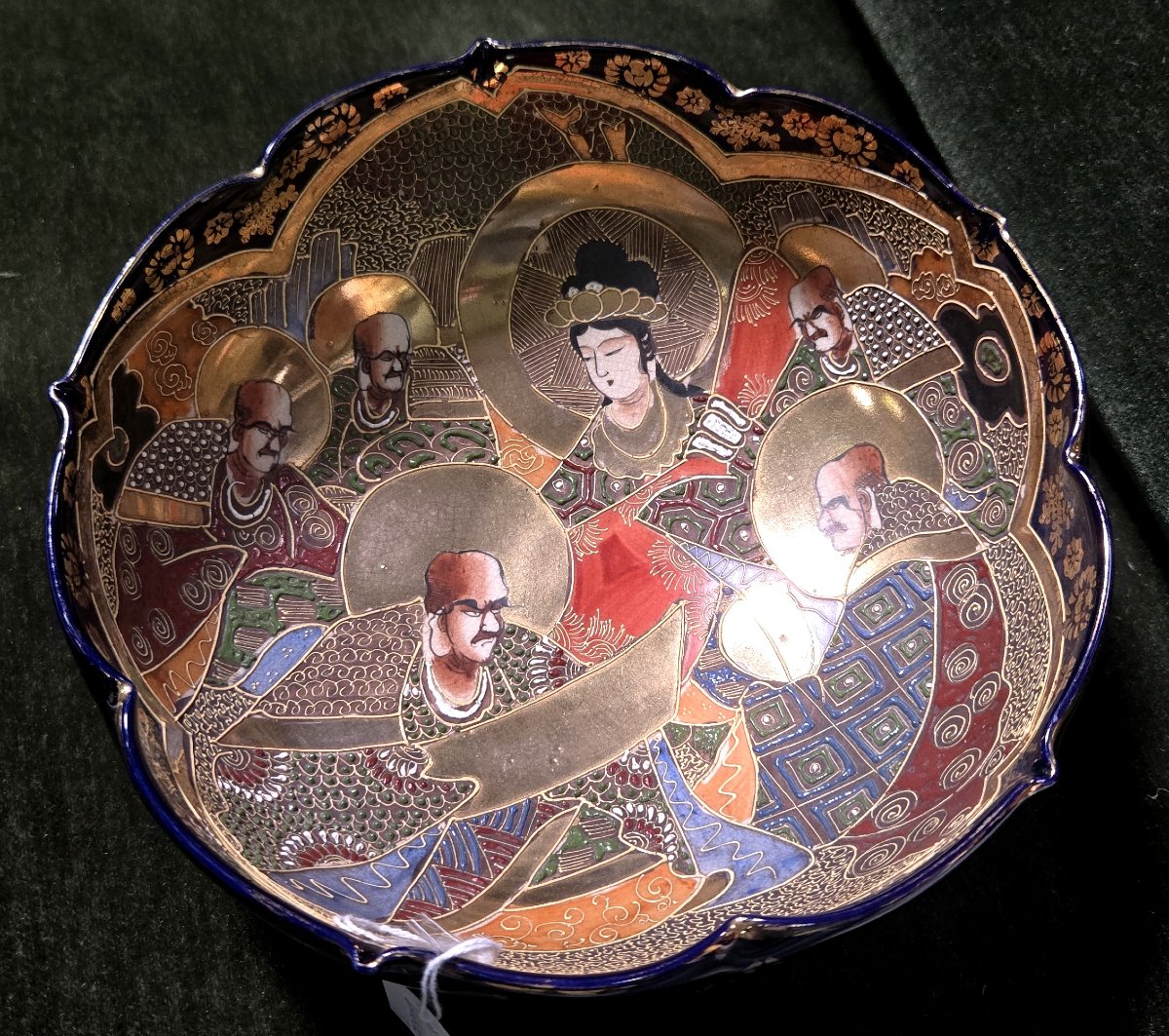Large Japanese Satsuma Porcelain Bowl-photo-6