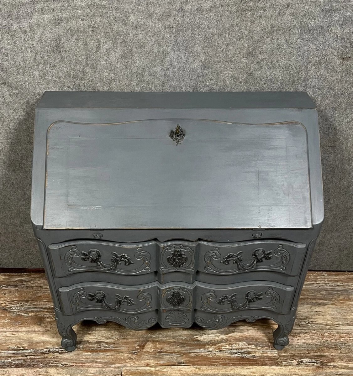Commode scriban balbée de style Louis XV -photo-7