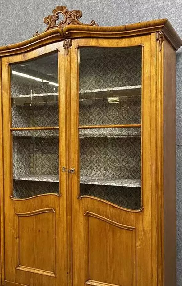 Bibliothèque vitrée de style Louis XV-photo-2