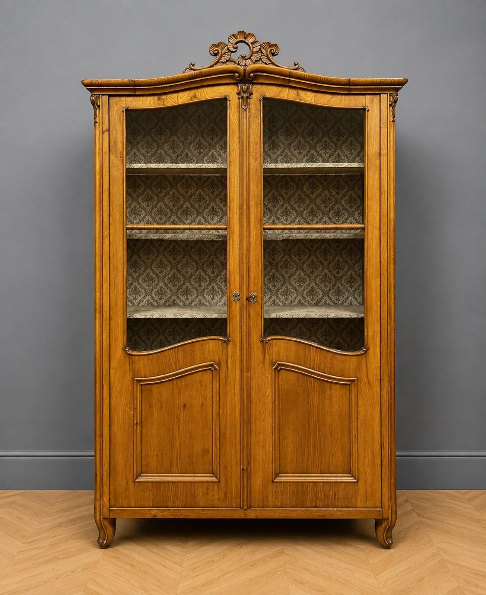 Bibliothèque vitrée de style Louis XV-photo-3