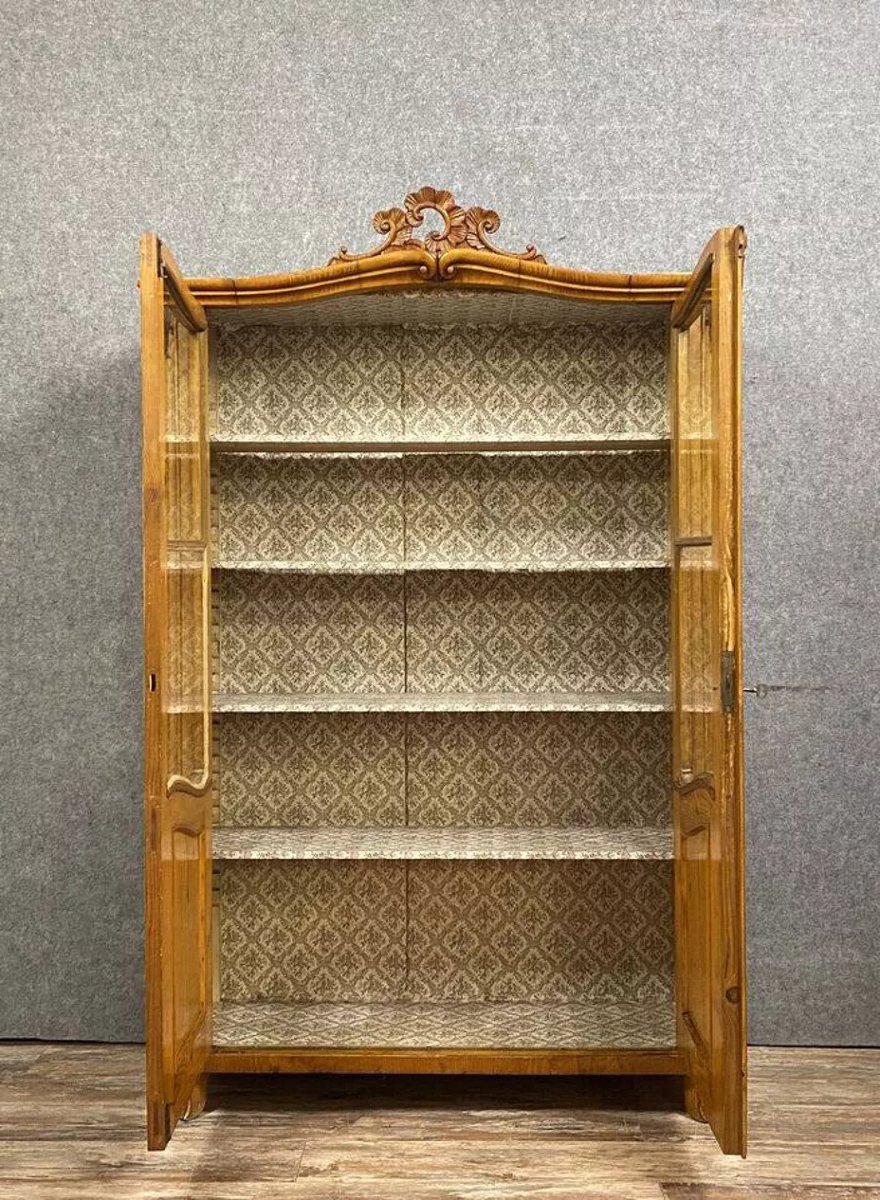 Bibliothèque vitrée de style Louis XV-photo-6