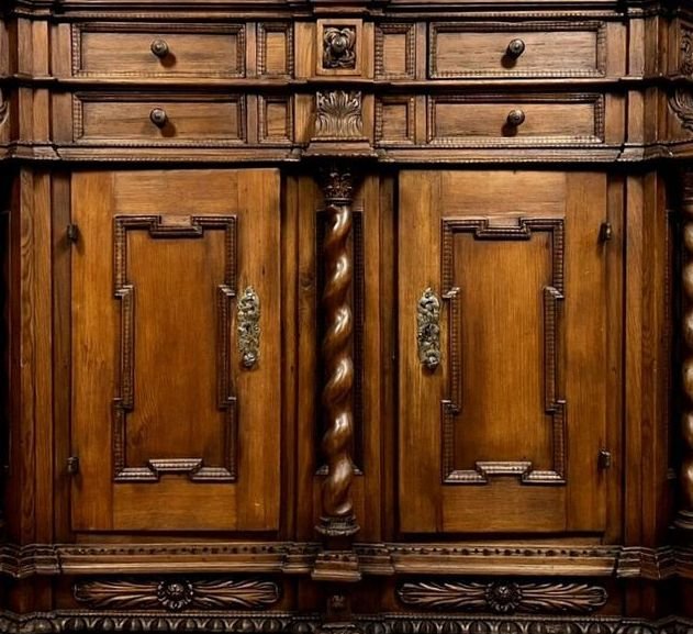 Large Alsatian Solid Wood Sideboard-photo-1