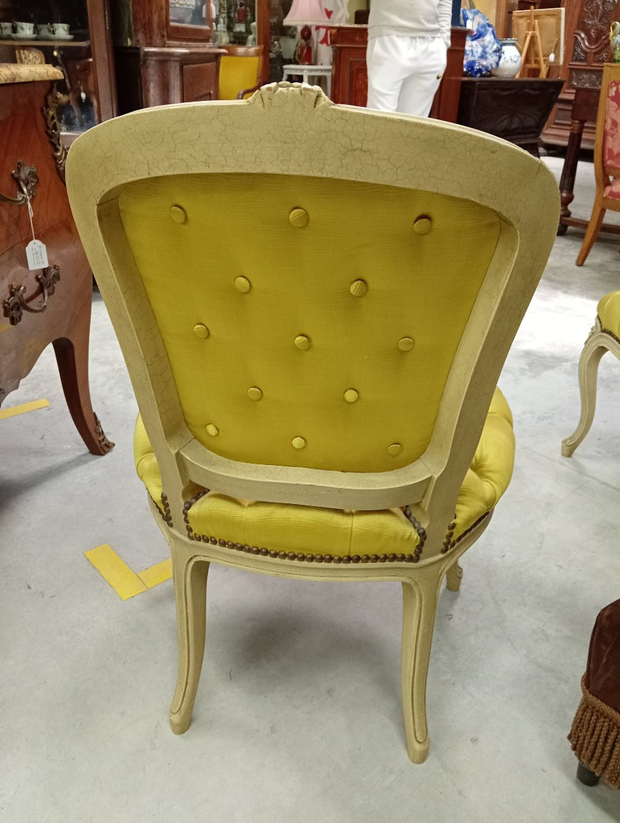 Pair Of Louis XV Style Upholstered Armchairs-photo-8