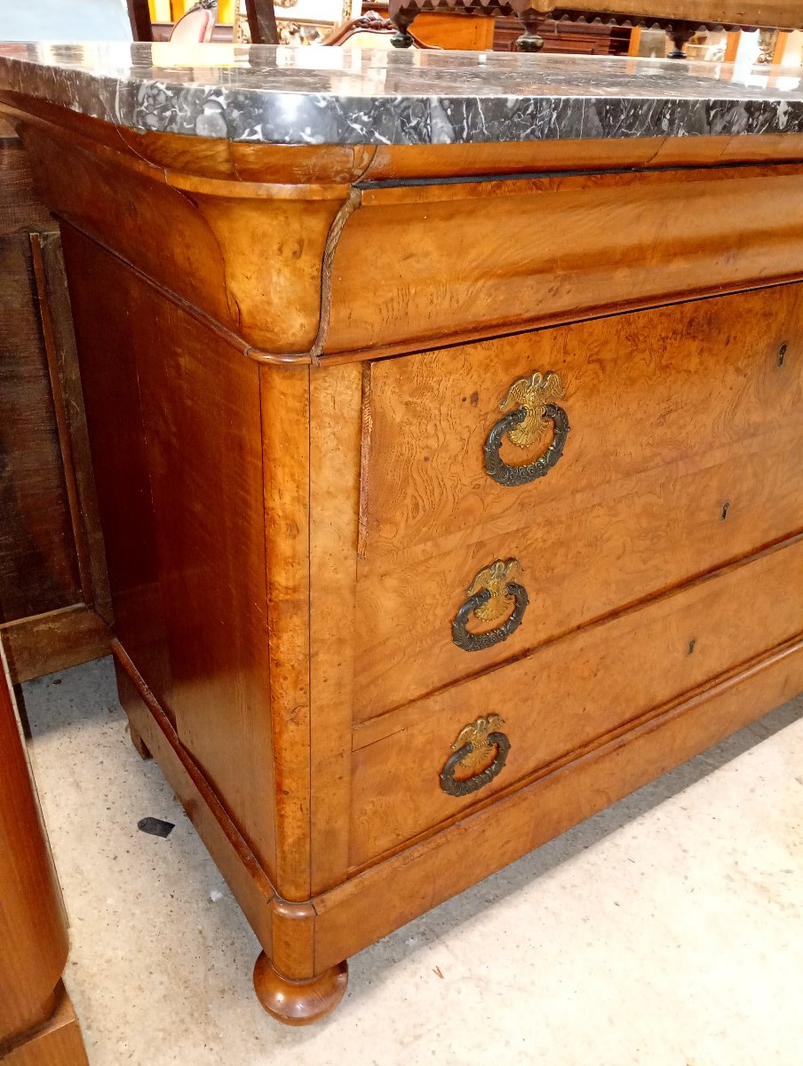 Ensemble de mobilier en pendant époque Charles X en érable-photo-3