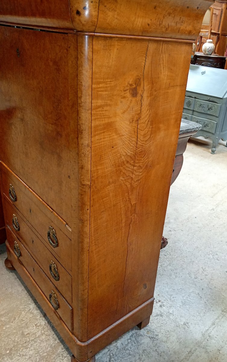 Ensemble de mobilier en pendant époque Charles X en érable-photo-6