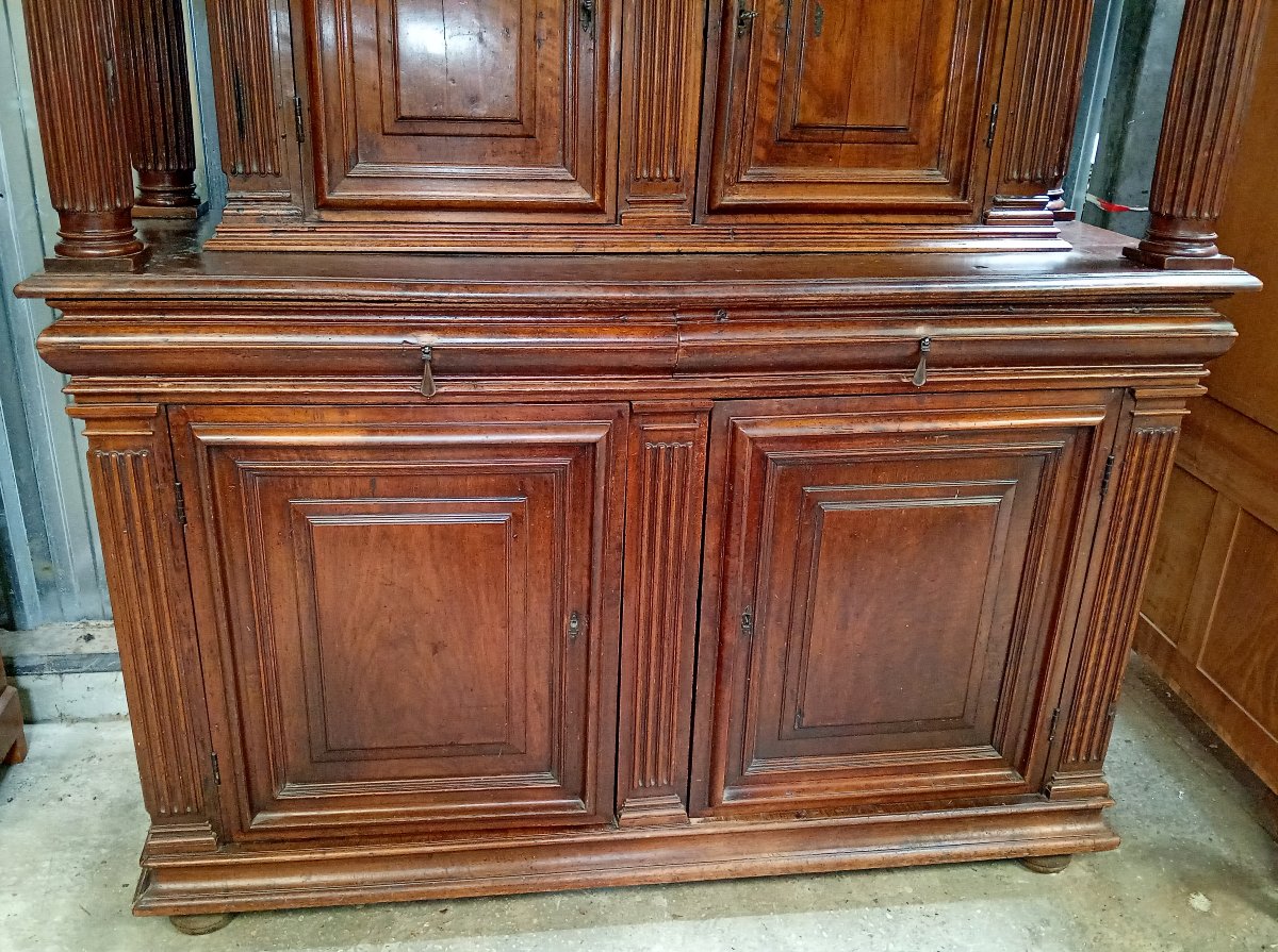 Important buffet deux corps cabinet de style Renaissance – XIXe siècle  -photo-3