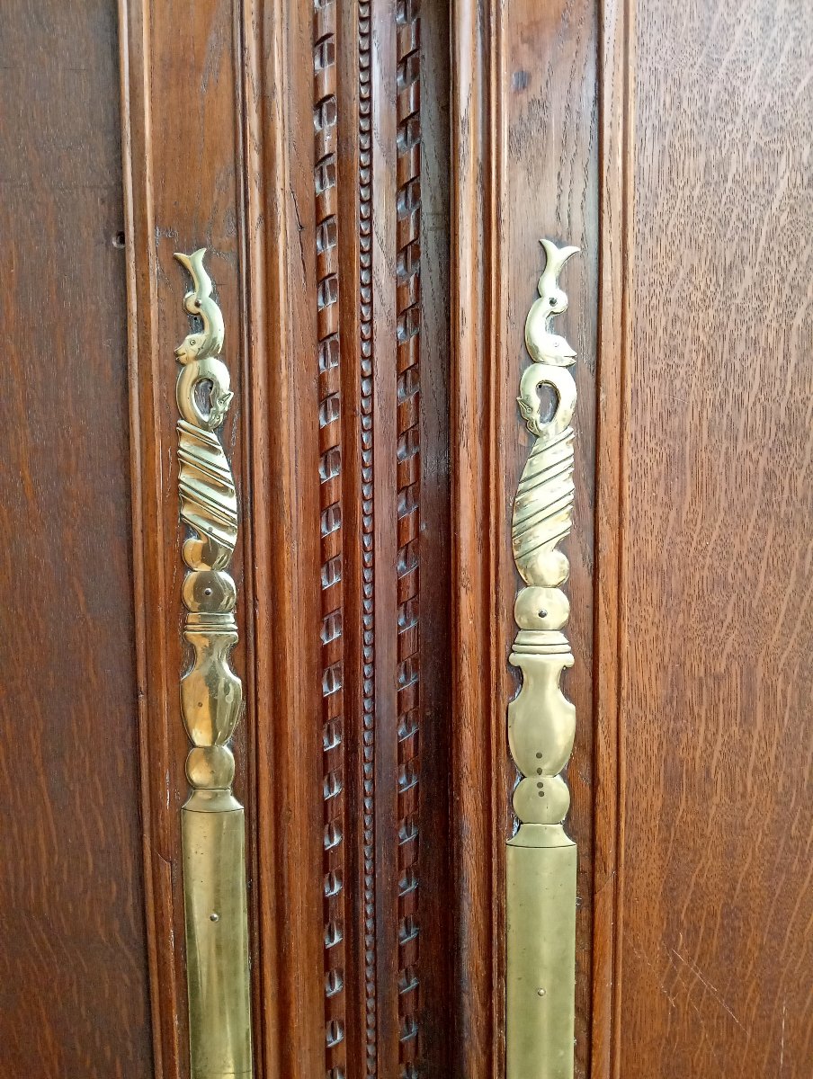 Grande armoire Normande sculptée – époque Louis XV - XVIIIe siècle  -photo-3
