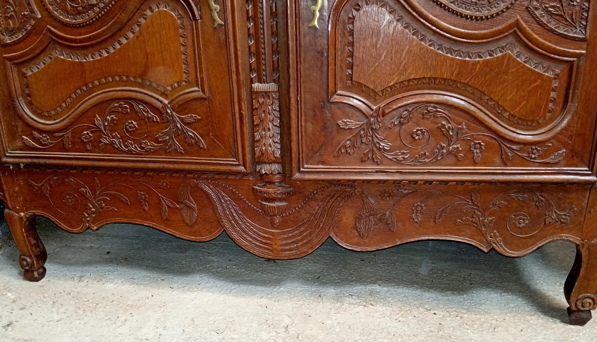 Grande armoire Normande sculptée – époque Louis XV - XVIIIe siècle  -photo-8