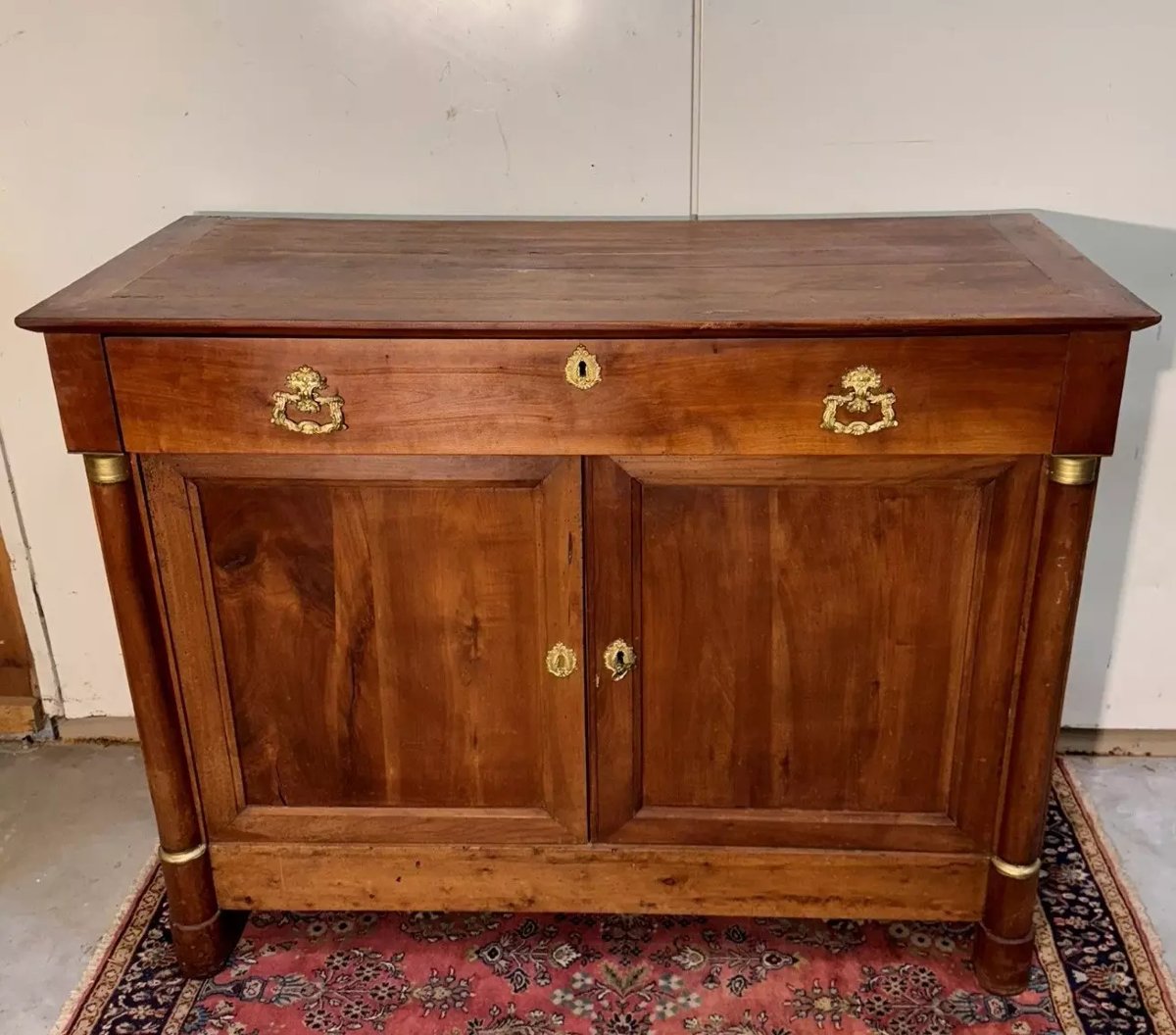 Buffet d’époque Empire/Restauration en noyer massif – XIXe siècle  -photo-2