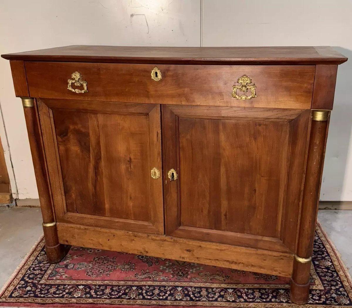 Buffet d’époque Empire/Restauration en noyer massif – XIXe siècle  -photo-2