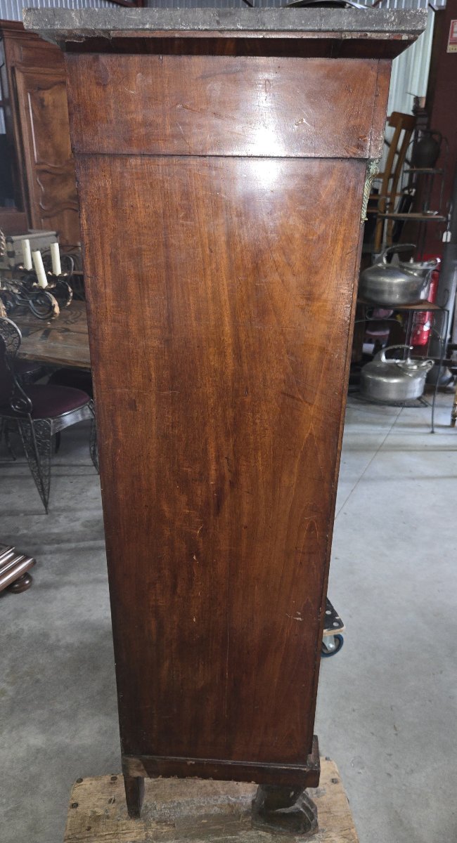 Empire Period Mahogany And Gilt Bronze Writing Desk-photo-3