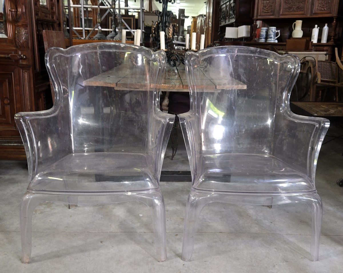 Paire de fauteuils « Pasha » d'après Pedrali – Design contemporain  -photo-3
