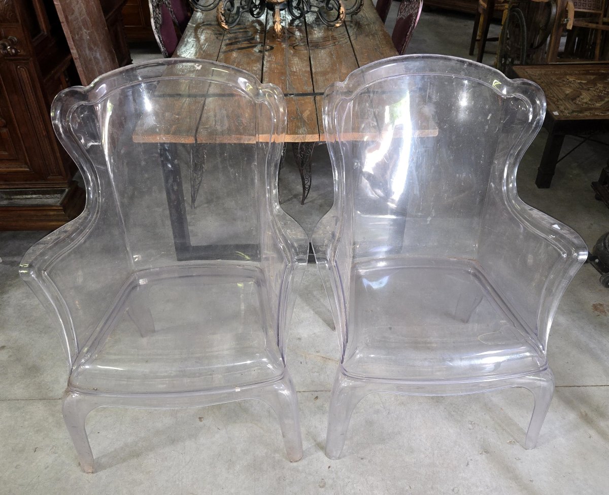Paire de fauteuils « Pasha » d'après Pedrali – Design contemporain  -photo-1