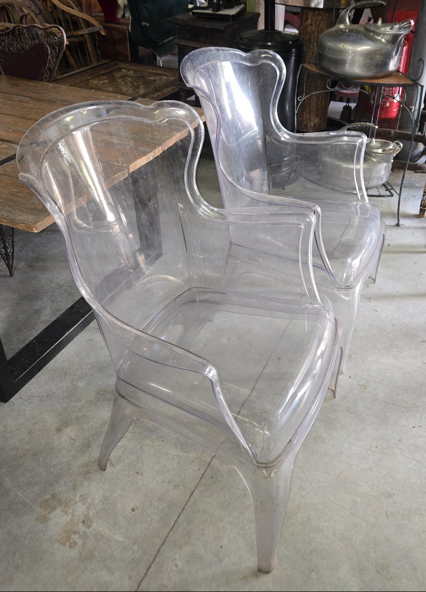 Paire de fauteuils « Pasha » d'après Pedrali – Design contemporain  -photo-2