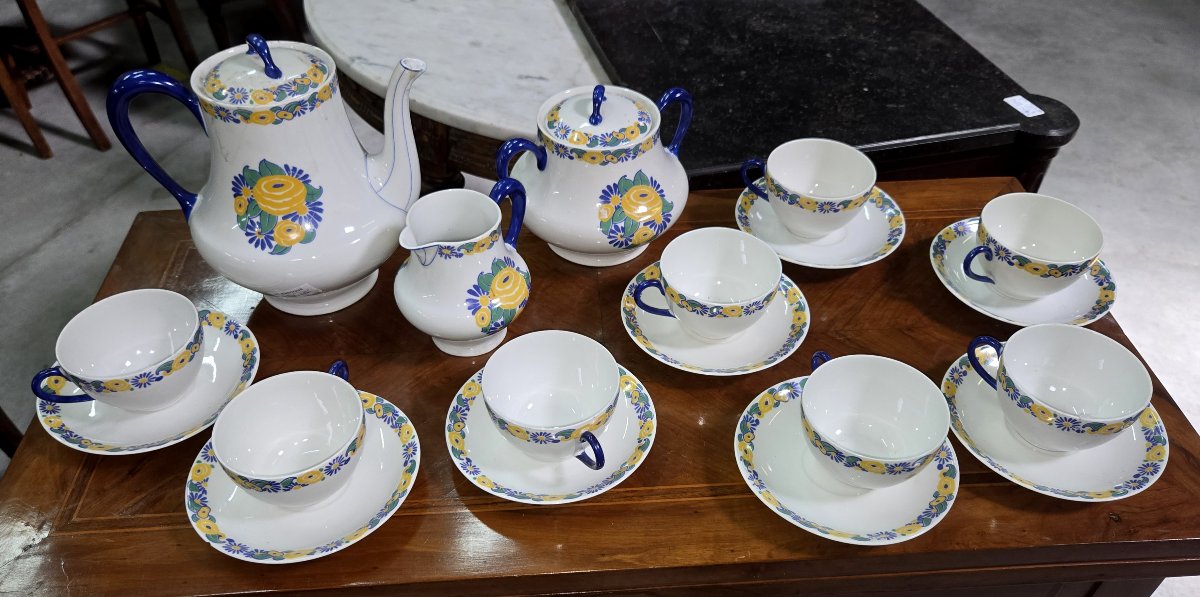B&c Limoges Porcelain Coffee Service - -photo-2